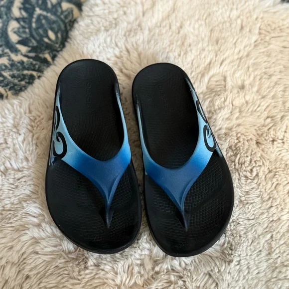 Unisex OOriginal Sport Thong Black/Azul Sandals size 7 - Picture 3 of 11